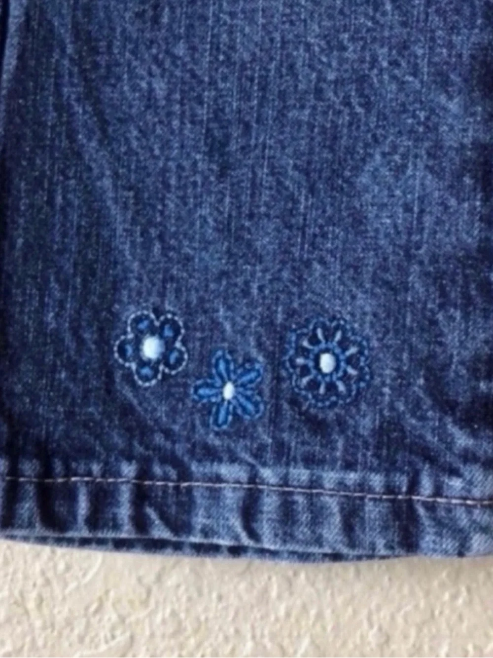 Riders Jeans Girls Y2K Embroidered Casual Denim Blue Jeans Baby Girls 18 Months